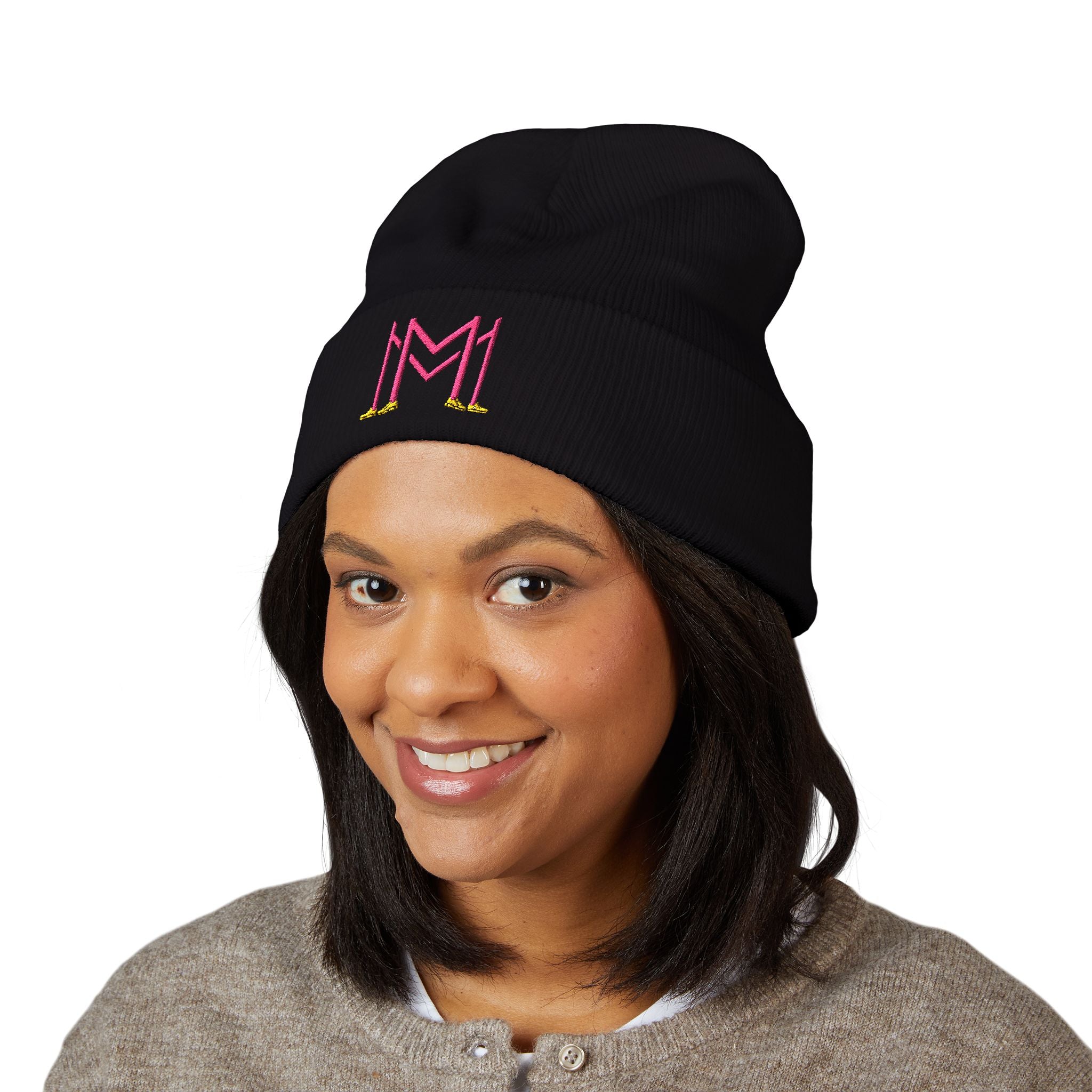 Embroidered Classic Cuffed Beanie for Trendy Style