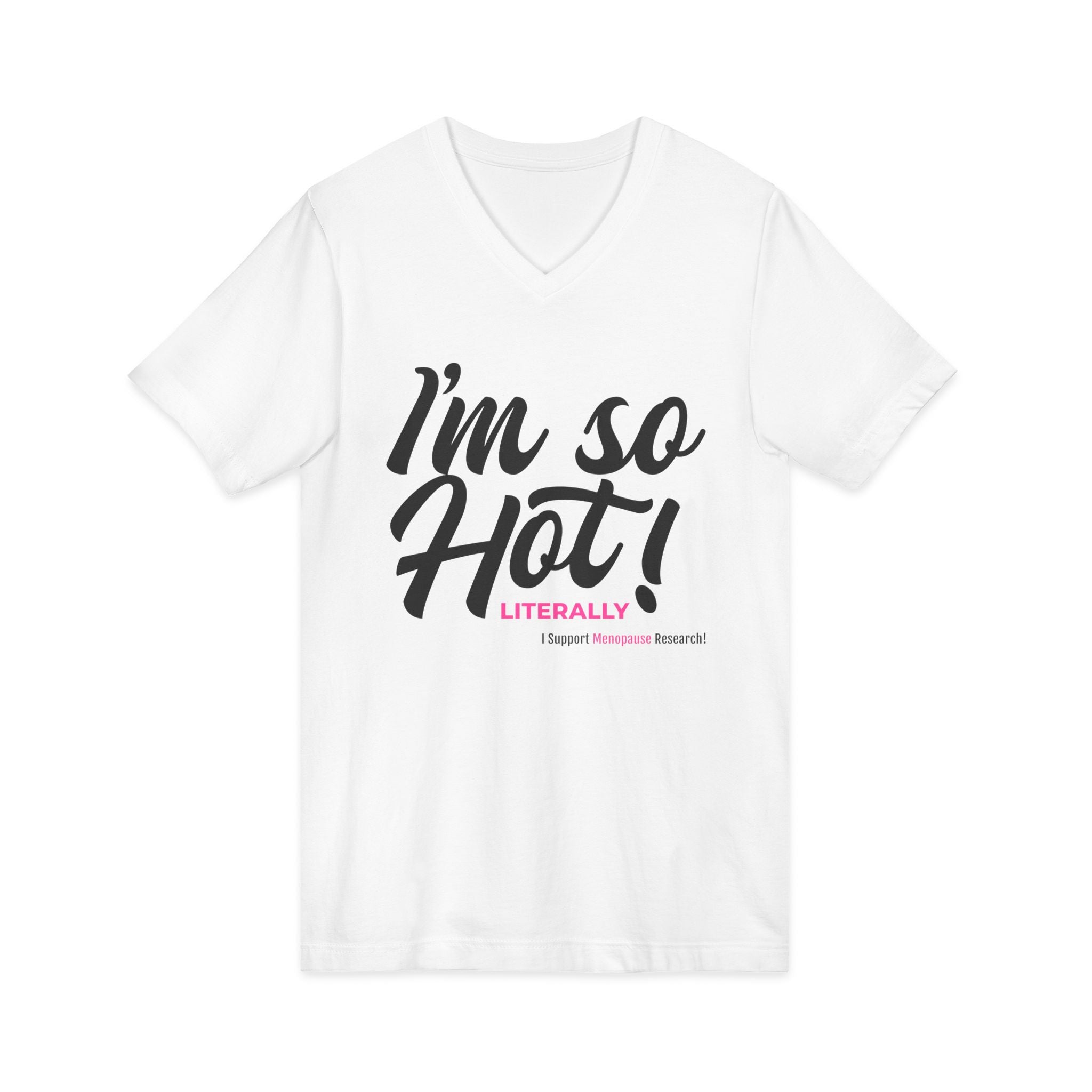 Unisex Jersey Short Sleeve V-Neck Tee